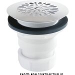 Bonde de douche - nicoll - siphoide verticale 590 - diamtre 60 mm - sortie verticale 40 mm - plastique ...