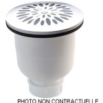 Bonde de douche - nicoll - 795 - grille - diamètre 90 mm - sortie verticale 40 mm Bonde de douche - nicoll - 795 - grille - diamètre 90 mm - sortie verticale 40 mm