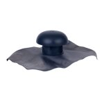 Nicoll ? chapeau de ventilation avec collerette d?tanchit 40x33 ardoise 80 mm