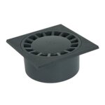 Siphon - nicoll - sc089 - pvc - sortie verticale - 20x20 cm - gris foncé Siphon - nicoll - sc089 - pvc - sortie verticale - 20x20 cm - gris foncé