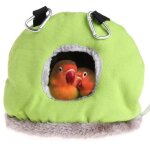 Nid doiseau en peluche - shipenophy - taille moyenne - vert et blanc - confortable et facile � accrocher ...