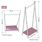 Nidalys dressing 2 en 1 blum 66cm x 88 - 169cm rose