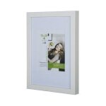 Cadre photo - nielsen - apollo - bois blanc - 297 x 21 cm - 3 cm dpaisseur