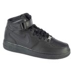 Nike air force 1 mid 07 homme noir ? baskets cuir avec technologie nike air