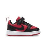 Chaussures pour bb et petit enfant nike court borough low recraft - rouge - lacets - synthtique