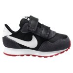 Basket nike enfant md valiant - textile - black white dark smoke grey university red