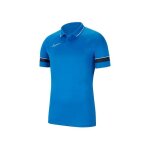 T - shirt nike drifit academy 21 polo bleu - homme / adulte - manches courtes - respirant