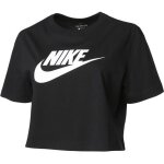 T - shirt - nike - nsw essntl crp icn frt - femme - manches courtes - 100% coton - noir