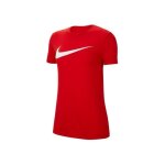 T - shirt nike wmns drifit park 20 rouge - femme / adulte - polyester - manches courtes - col arrondi ...