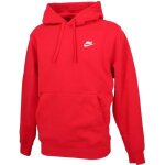 Sweat nike sportswear club fleece - homme - rouge - manches longues - col capuche