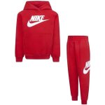 Survtement enfant - nike - club french terry - rouge - manches longues - respirant