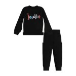 Survtement enfant - nike - jumpman team blocked - noir - manches longues - respirant