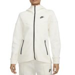 Sweat  capuche et zip pour femme - nike - tech fleece windrunner - beige - manches longues - col capuche ...