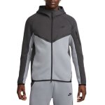 Nike sweat  capuche et zip pour homme tech fleece gris hv0949 - 061
