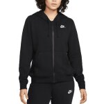 Sweat - shirt nike club fleece noir dq5471 - 010 pour femme - manches longues - col capuche