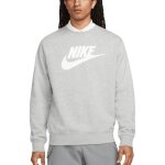 Sweat - shirt homme nike club graphic gris - manches longues - col capuche