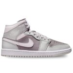 Nike wmns air jordan 1 mid chaussures pour femme violet bq6472 - 008