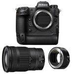 Nikon appareil photo hybride z9 + objectif z 24 - 120mm f / 4 s + adaptateur ftz ii