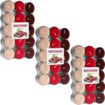 Nipter bougies chauffe - plat parfum chocolat - cerise 3 paquets de 30 pices en 3 coloris combustion ...