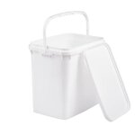 Seau plastique alimentaire - nipter - rectangulaire avec couvercle - 10l - blanc - lot de 5 - 100% recyclable ...