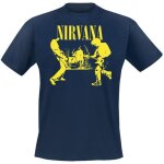 Nirvana stage homme t - shirt manches courtes bleu fonc
