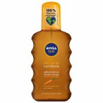 Spray solaire - nivea sun - huile au carotène - 200ml - protection uv - texture huile Spray solaire - nivea sun - huile au carotène - 200ml - protection uv - texture huile