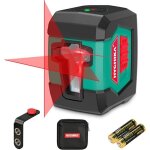 Niveau laser hychika - laser rotatif 360� - support magn�tique - 2 piles aa - rouge