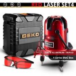 Laser rotatif deko - red laser set 4 - nivellement automatique - plage de travail 30m - précision 3mm ... Laser rotatif deko - red laser set 4 - nivellement automatique - plage de travail 30m - précision 3mm ...