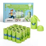 Nobleza - sacs  crottes pour chiens 240 pices avec 1 distributeur sac a caca pour chien extra pais ...