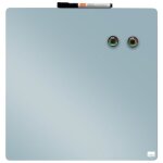 Tableau magntique - nobo - mini - carr - effaable  sec - 360 x 360 mm - bleu clair