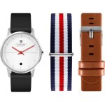 Noerden montre connectée life - bracelets interchangeables : silicone noir / cuir marron / nato bleu ... Noerden montre connectée life - bracelets interchangeables : silicone noir / cuir marron / nato bleu ...