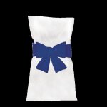 Noeuds pour housse de chaise - bleu roi - 6 pi�ces - 3 m x 19 cm - synth�tique - int�rieur