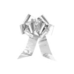 Noeud  tirer gant cadeau argent 58cm gris argent
