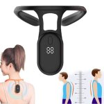 Noir - appareil de correcteur de posture intelligent  ultrasons capteur lcd instrument apaisant lymphatique ...