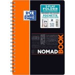 Cahier oxford nomadbook b5 160 pages 90 g / m� - petits carreaux 5x5 mm - couverture polypro �lastique ...
