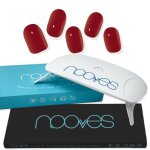 Nooves nails pack autocollants  ongles en gel prcur premium designs rouges + lampe  ongles uv / led ...