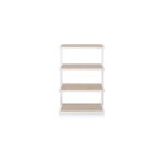 Meuble audio / video - norstone - esse hi - fi - blanc et chêne - 4 Étagères - design Épuré Meuble audio / video - norstone - esse hi - fi - blanc et chêne - 4 Étagères - design Épuré