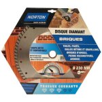 Norton disque diamant travaux courants brique 230