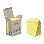 Notes repositionnables jaunes recycl�es post - it 38 x 51 mm - en tour distributrice - bloc de 100 feuilles ...
