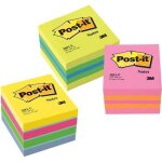 Post - it mini cube 2051 - u 51 x 51 mm ? 400 feuilles couleurs assorties