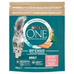 Nourriture pour chat - purina - one bifensis - saumon - 800 g - croquettes pour adulte
