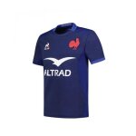 Maillot replica domicile xv de france 2024 - le coq sportif - homme - manches courtes - bleu