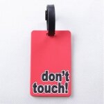 Nov go� etiquette bagages / valise dont touch rouge