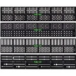 Novago 4 planches de stickers pochoir pour ongles assortiment vari� utilisation facile