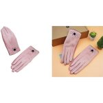 Novago gants tactiles conducteurs pour femme - tte de chaton ( rose )