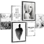 Novart tableau d�coration murale fashion mode n015763a 6 cadres de 30x40 cm et 20x30 cm pr�ts � accrocher ...