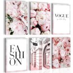 Novart tableau d�coration murale fashion mode n016064a 6 cadres de 20x30 cm pr�ts � accrocher impression ...