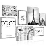 Novart tableau dcoration murale la vie est belle n015971a 7 cadres 30x40 cm & 20x30 cm prts  accrocher ...