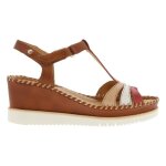 Nu - pieds en cuir marron  talon compens pikolinos - femme