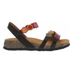 Nu - pieds cuir think! noir - femme - compens� - hauteur talon 4 cm